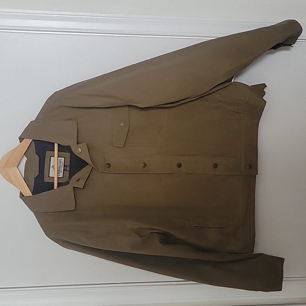 Men's wax canvas shirt jacket Sz L